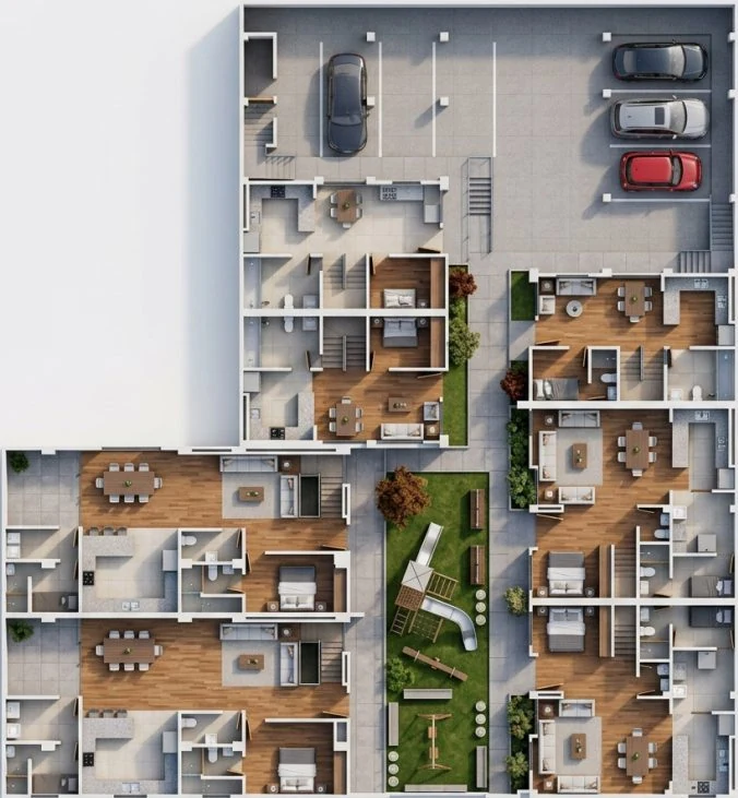 Planta arquitectónica de una casa de ATALAYA 125
