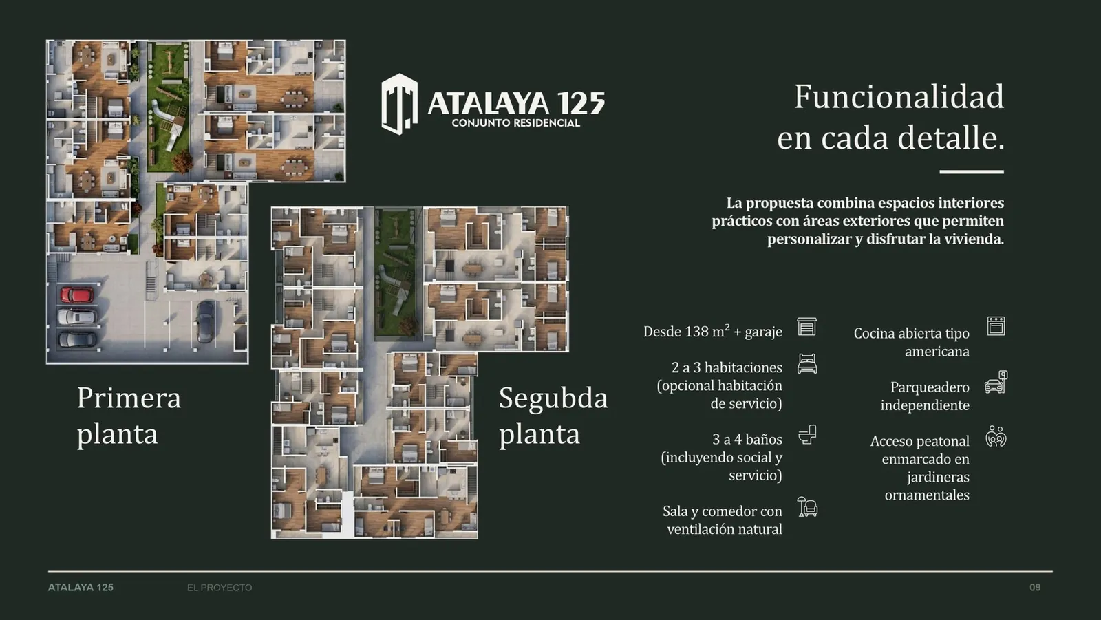 Primera y segunda planta de ATALAYA 125